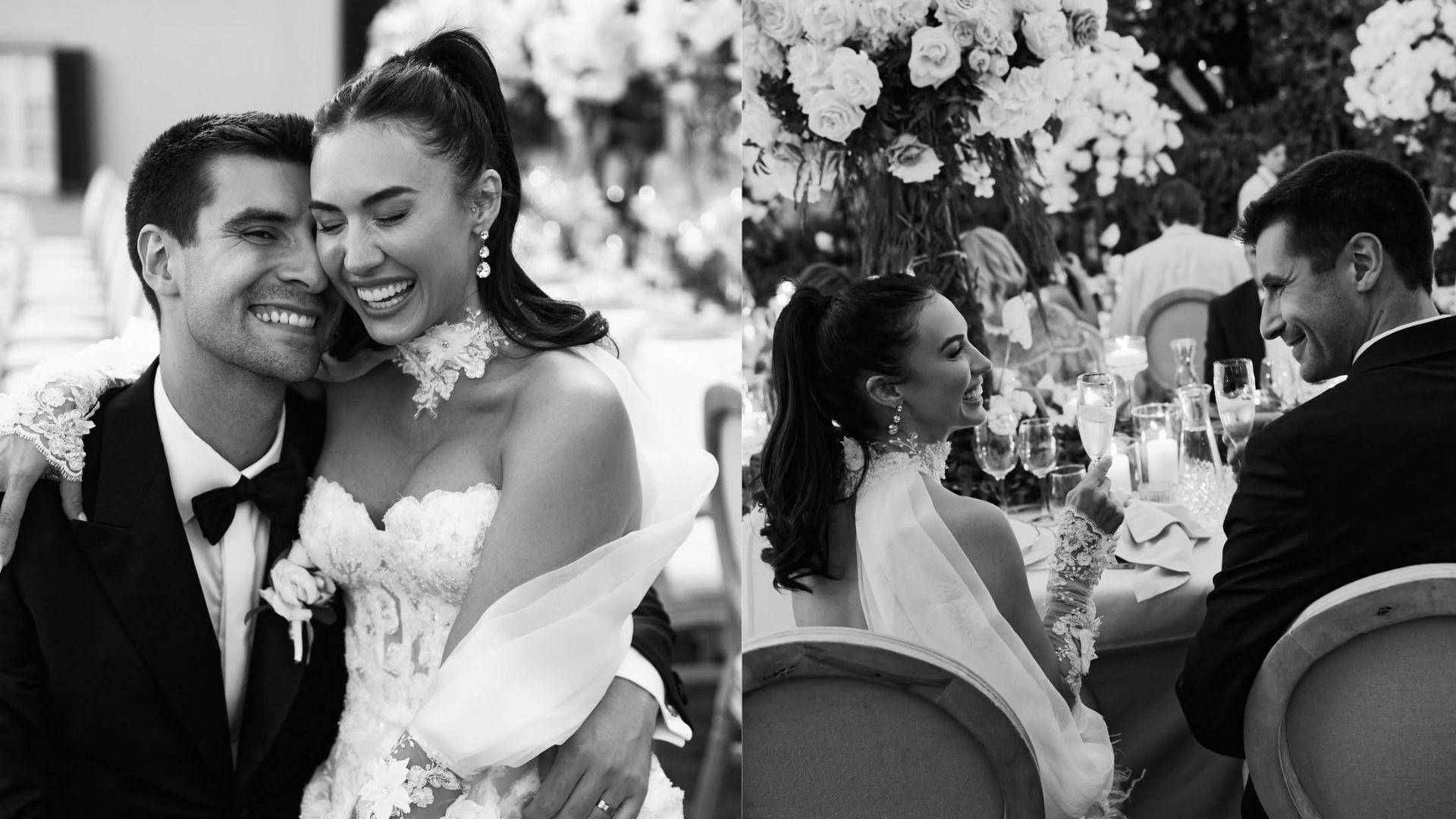 Lauren Gottlieb and Tobias Jones one their wedding day
