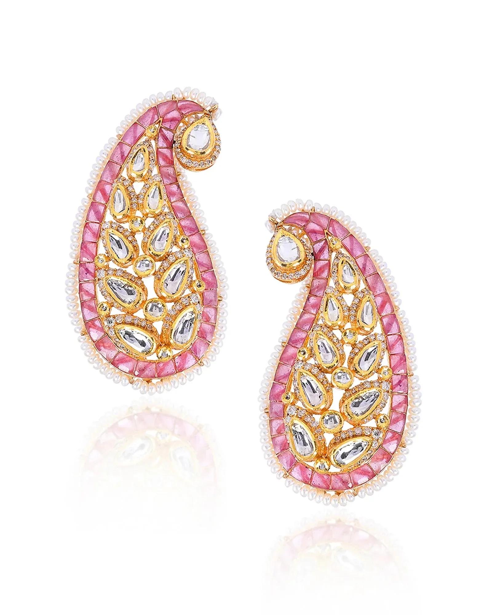 Ruby Paisley Earcuffs, Amaris