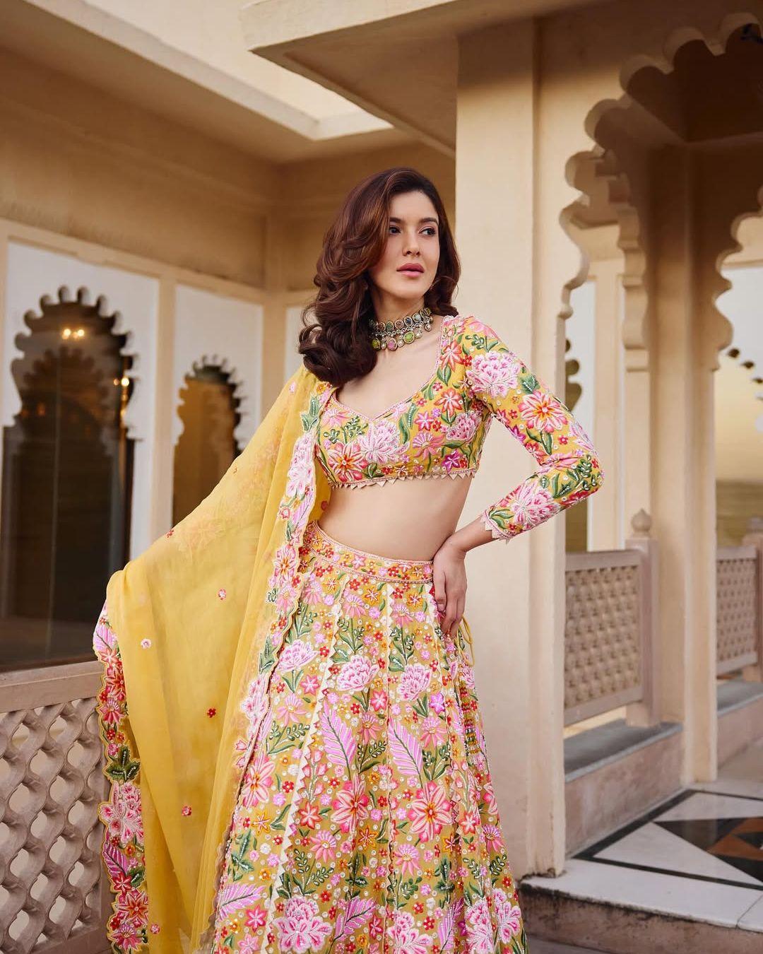 Shanaya Kapoor in Long-Sleeve Blouse