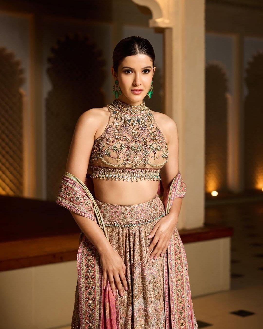 Shanaya Kapoor in Halter Neck Blouse