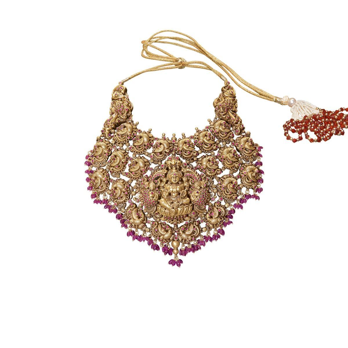 Pink Goddess Necklace, Jaipur Gems