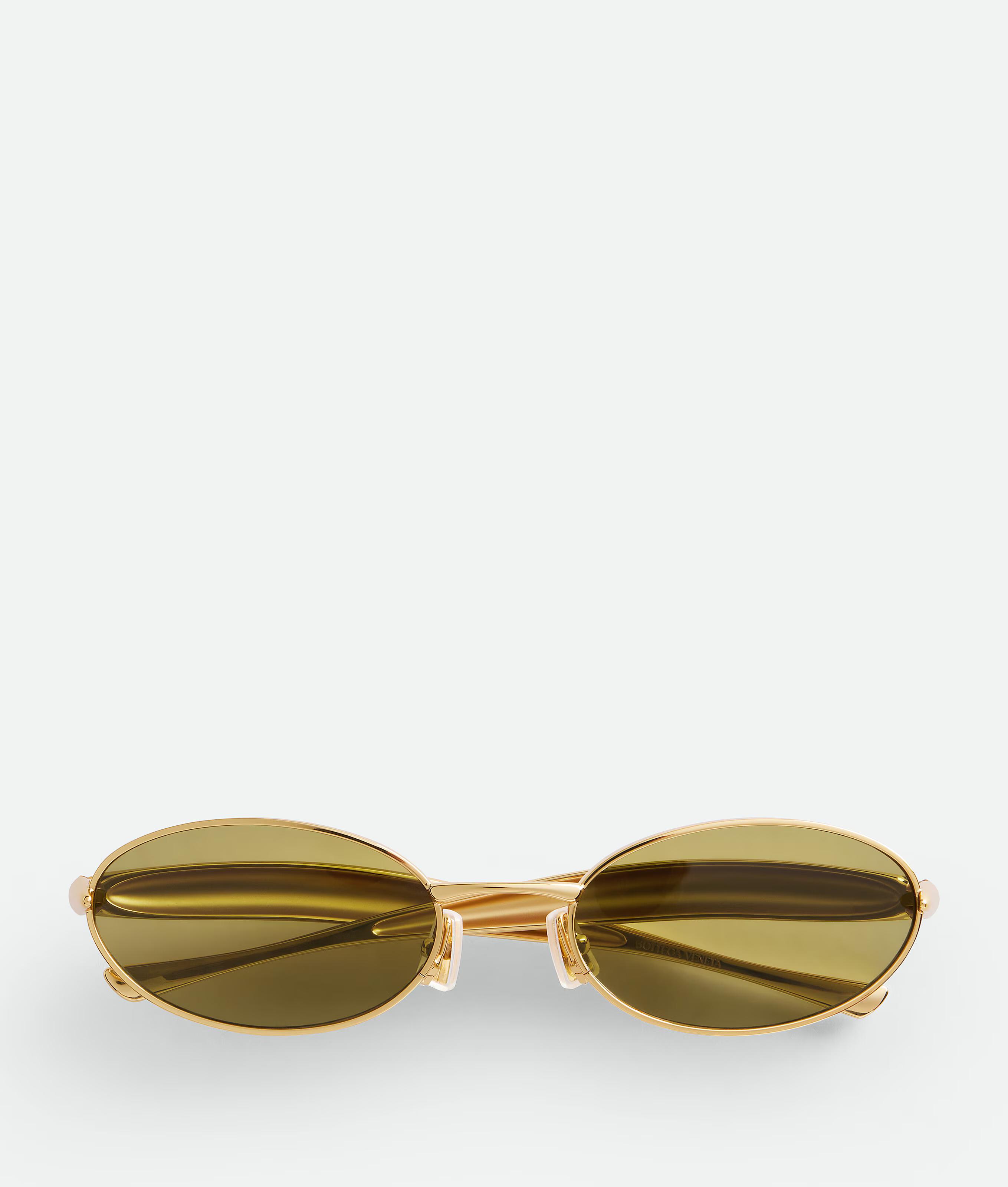Sardine Oval Sunglasses, Bottega Veneta