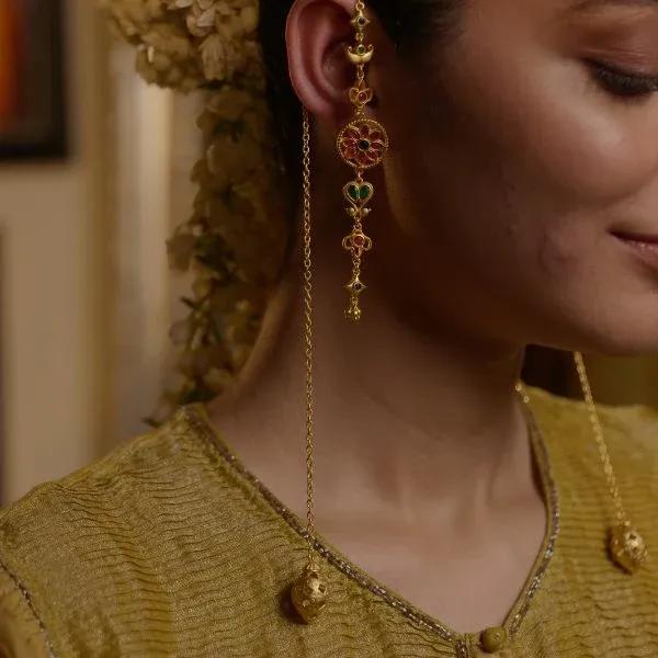Dehjhoor earrings, Kashmir