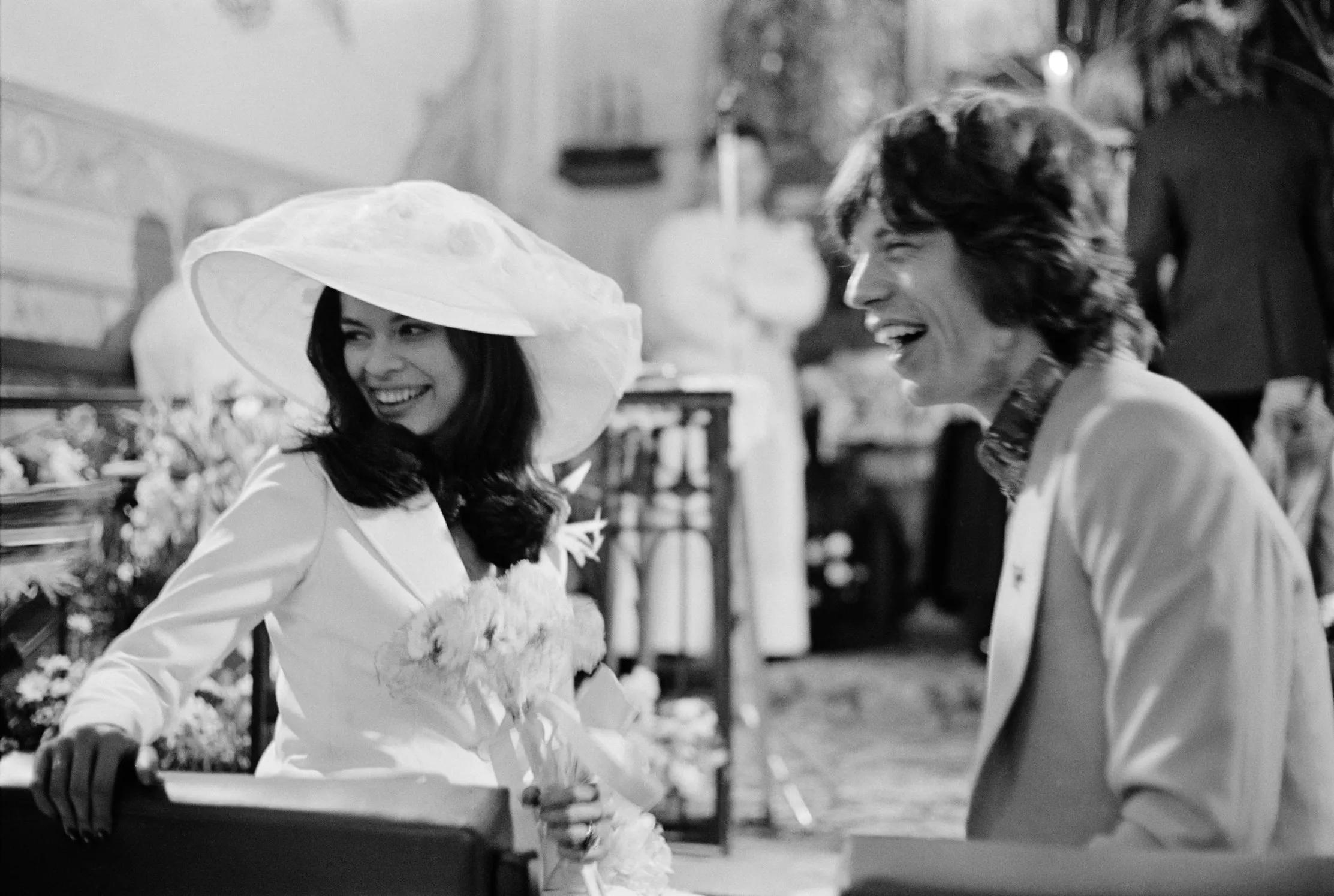 Bianca Jagger's iconic white wedding dress