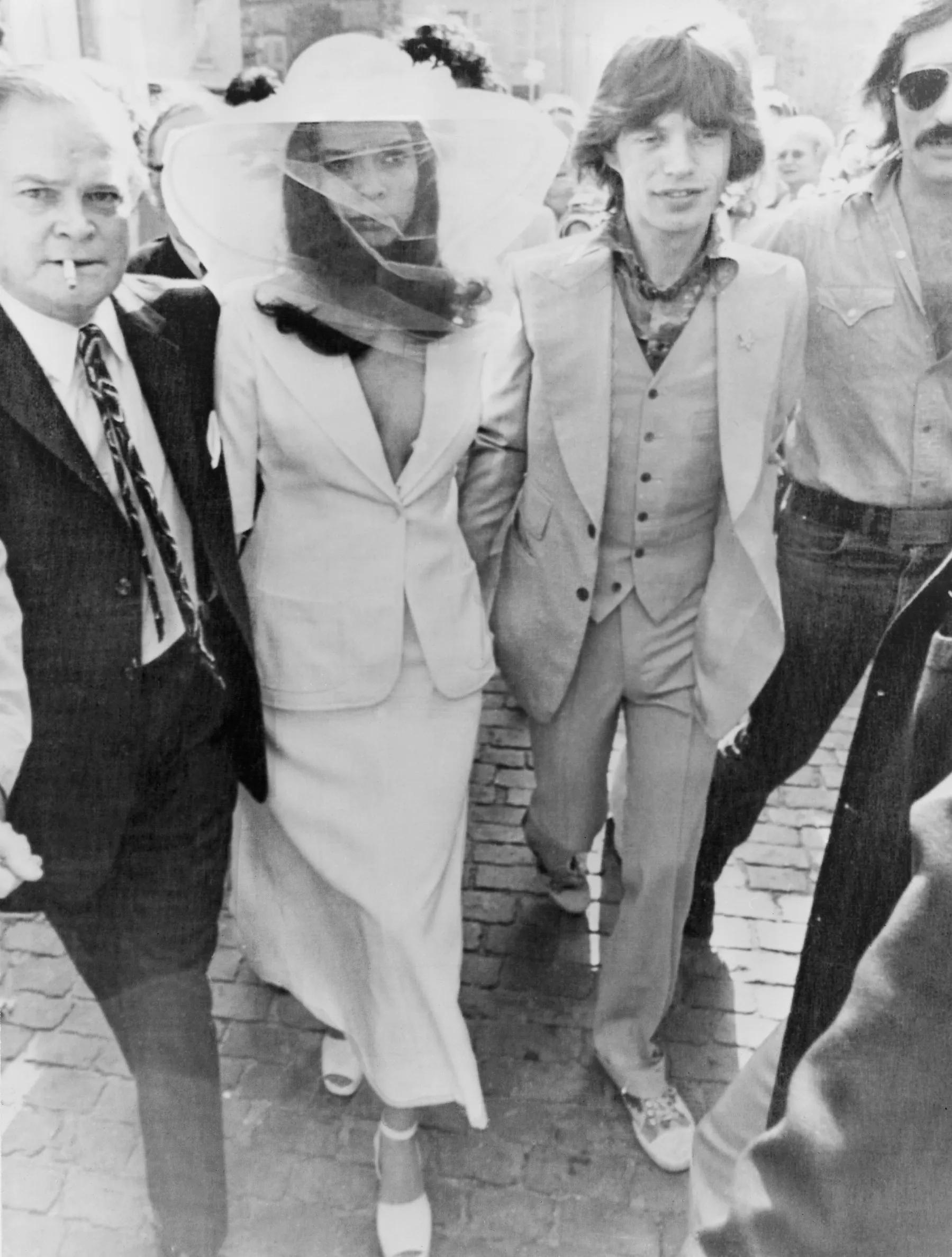 Mick and Bianca Jagger
