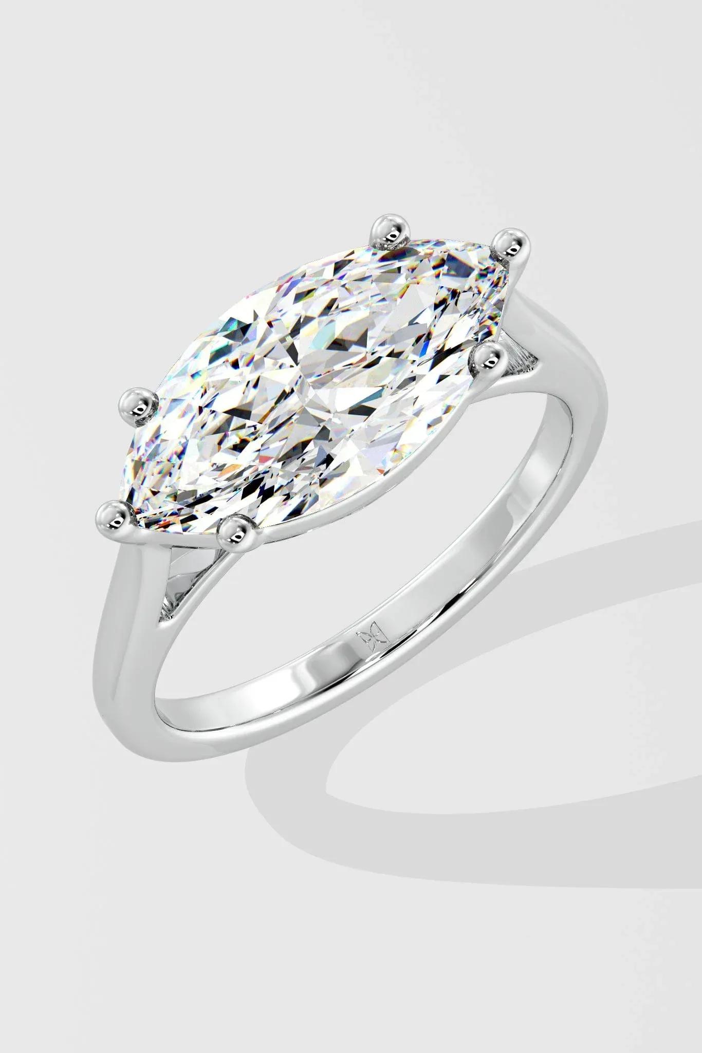 Marquise-cut East-West Ring