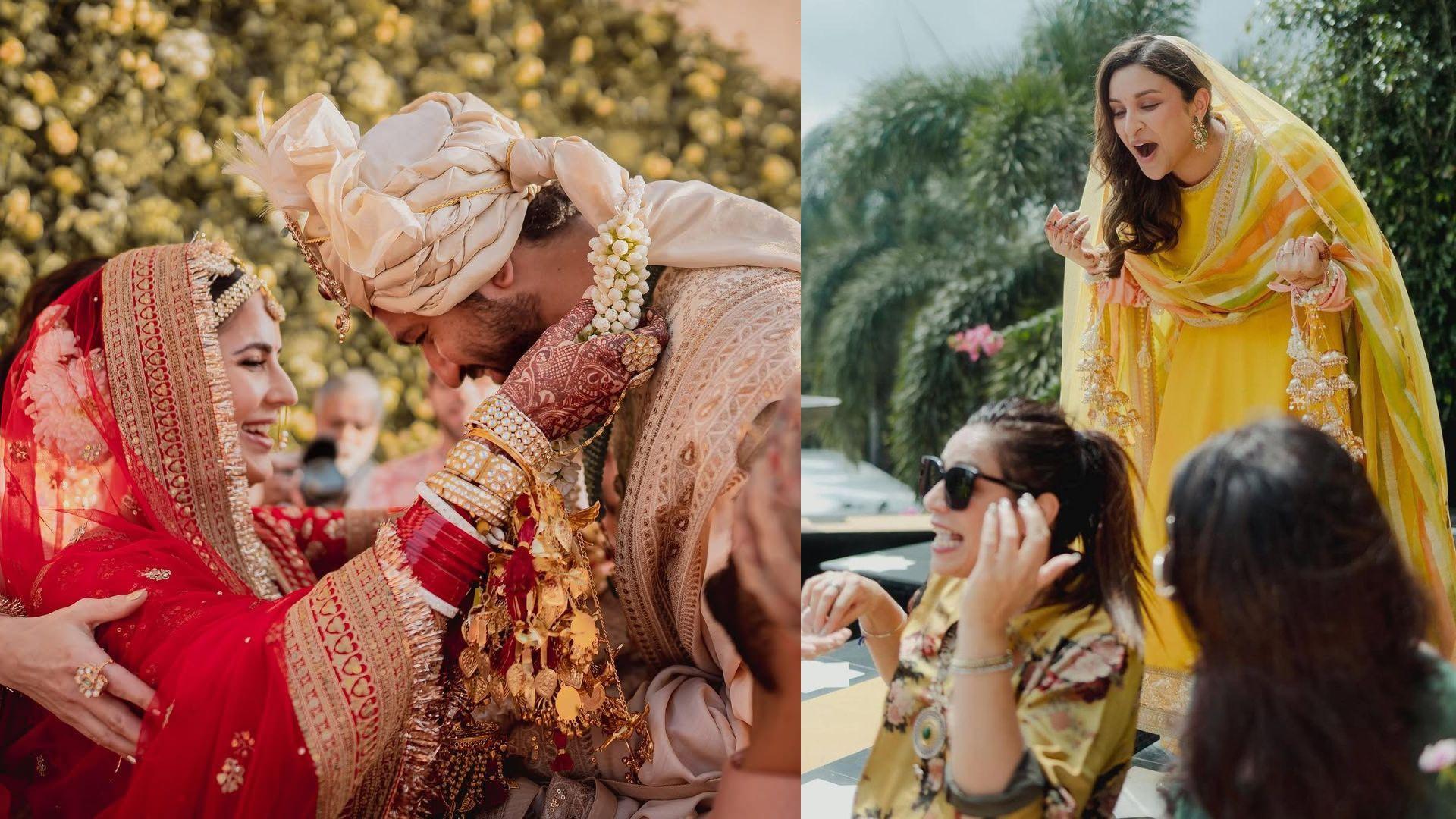 Katrina Kaif and Parineeti Chopra at their wedding