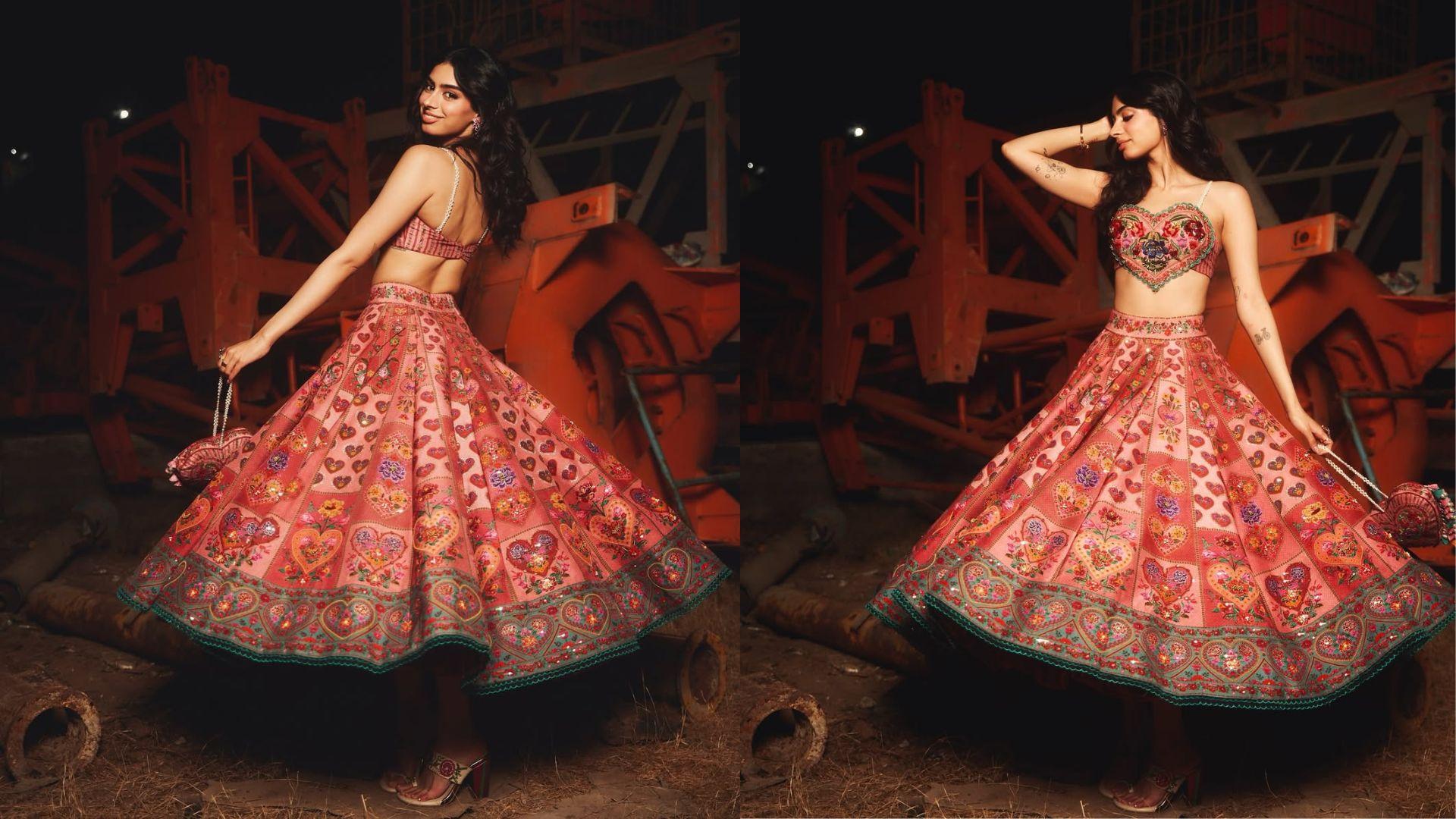 Khushi Kapoor wearing high heels