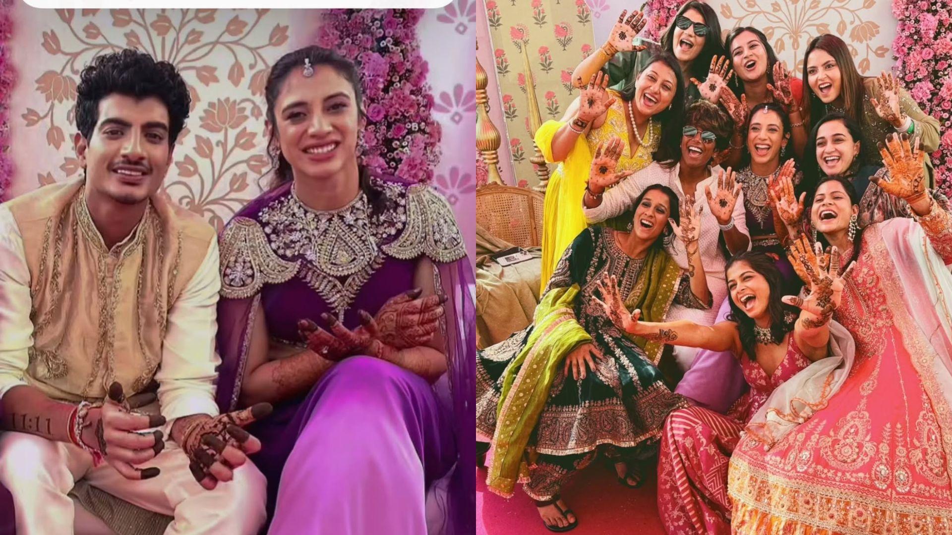 Palaash Muchhal and Smriti Mandhana's Mehendi ceremony