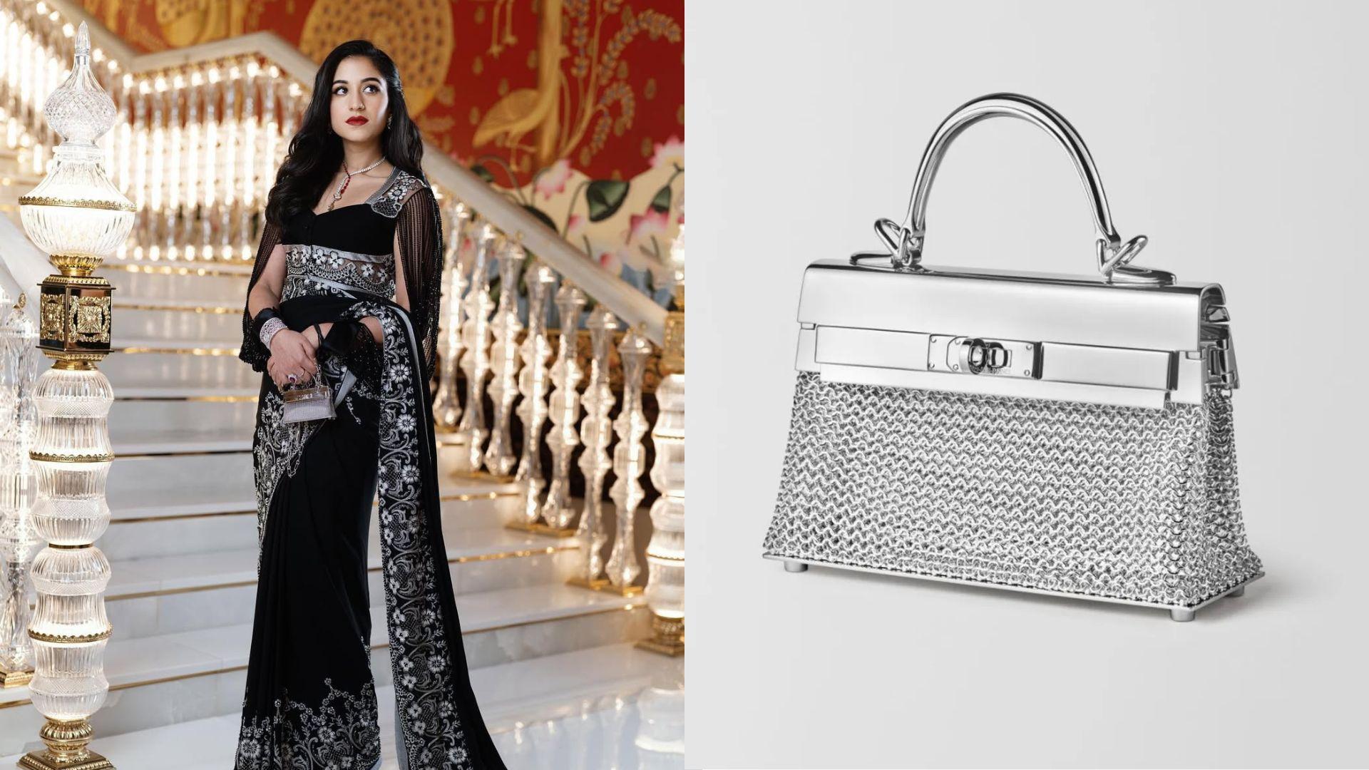 Radhika Ambani with Hermès' Sac Bijou Kelly