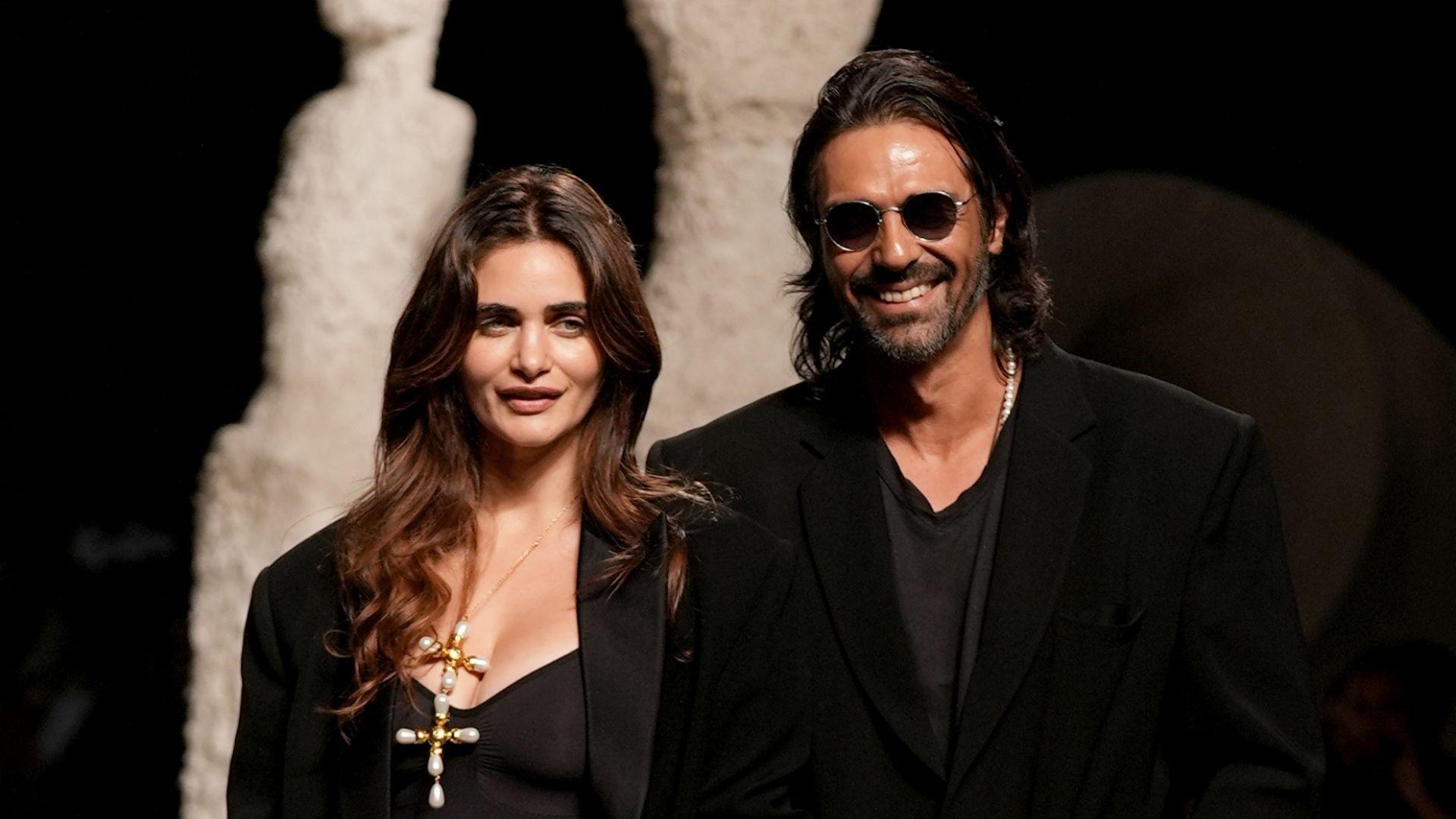 Arjun Rampal and Gabriella Demetriades