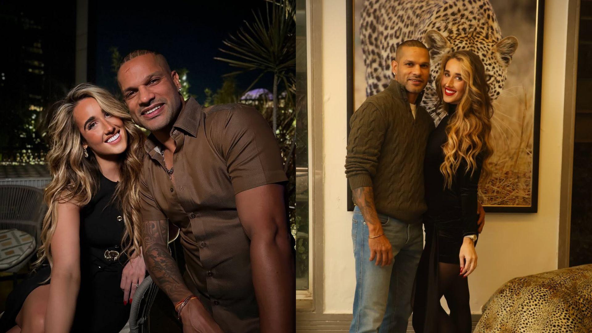 Shikhar Dhawan and Sophie Shine