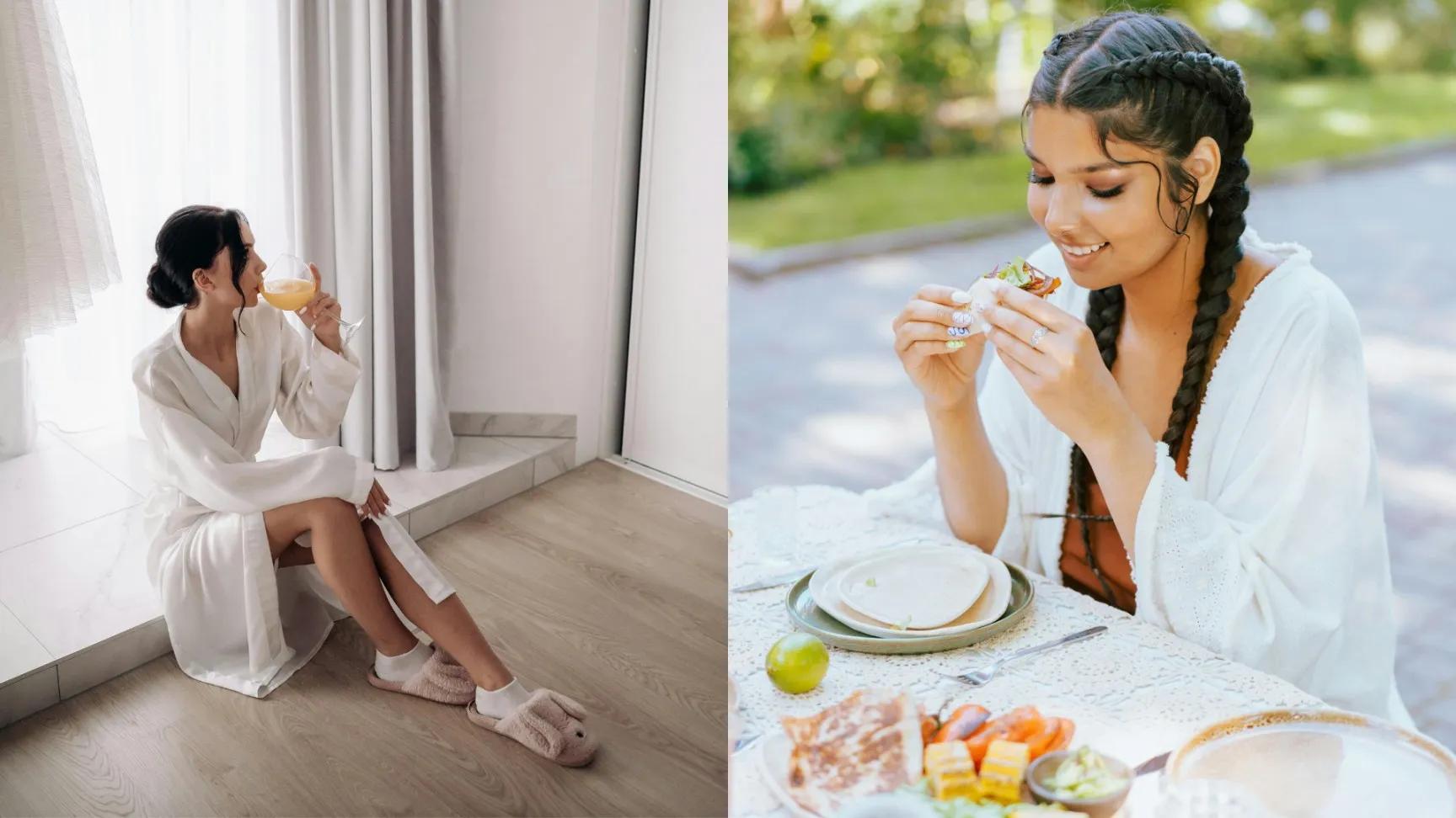 Wedding day diet for brides