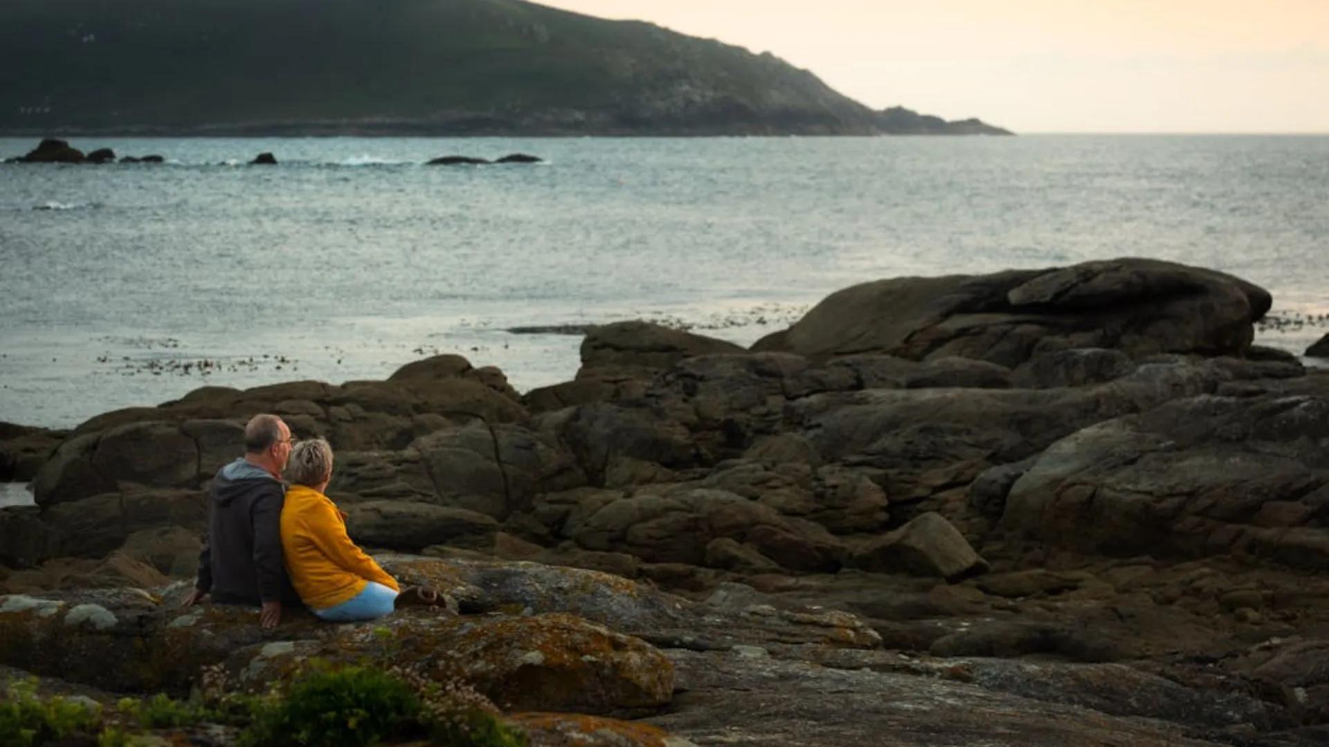 couple sitting together