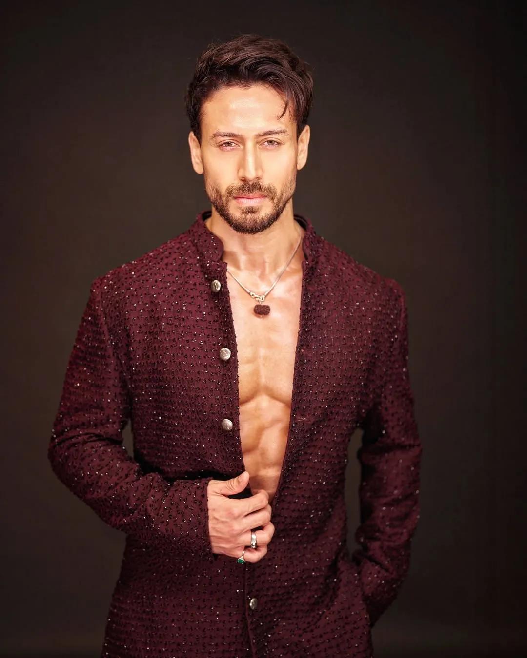 Tiger Shroff embracing risqué dressing with a man cleavage