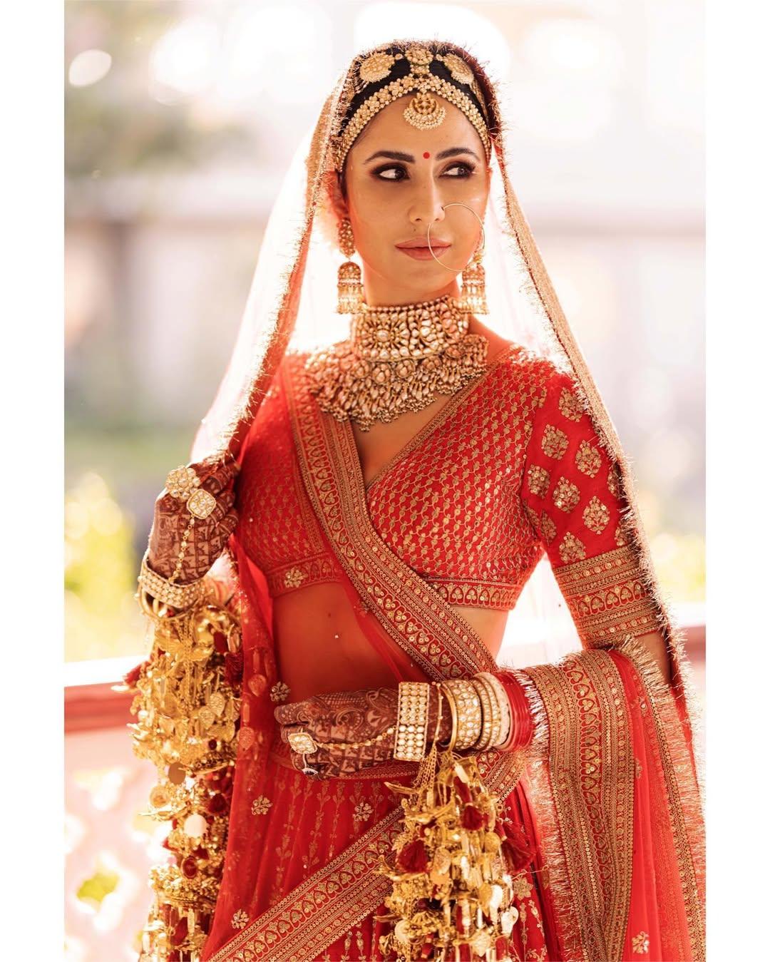 Katrina Kaif's traditional gold Kaliras