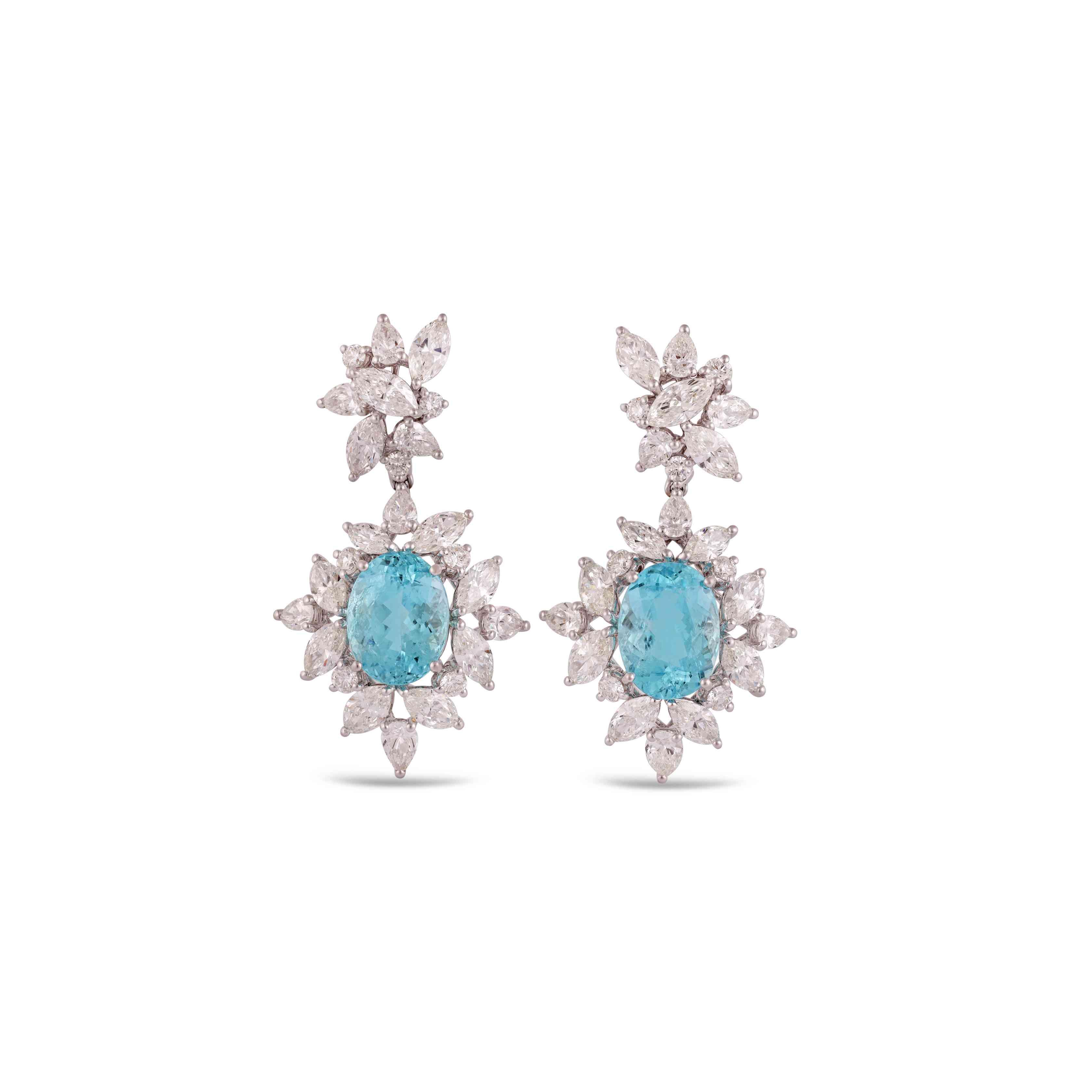 OOAK Paraiba earrings