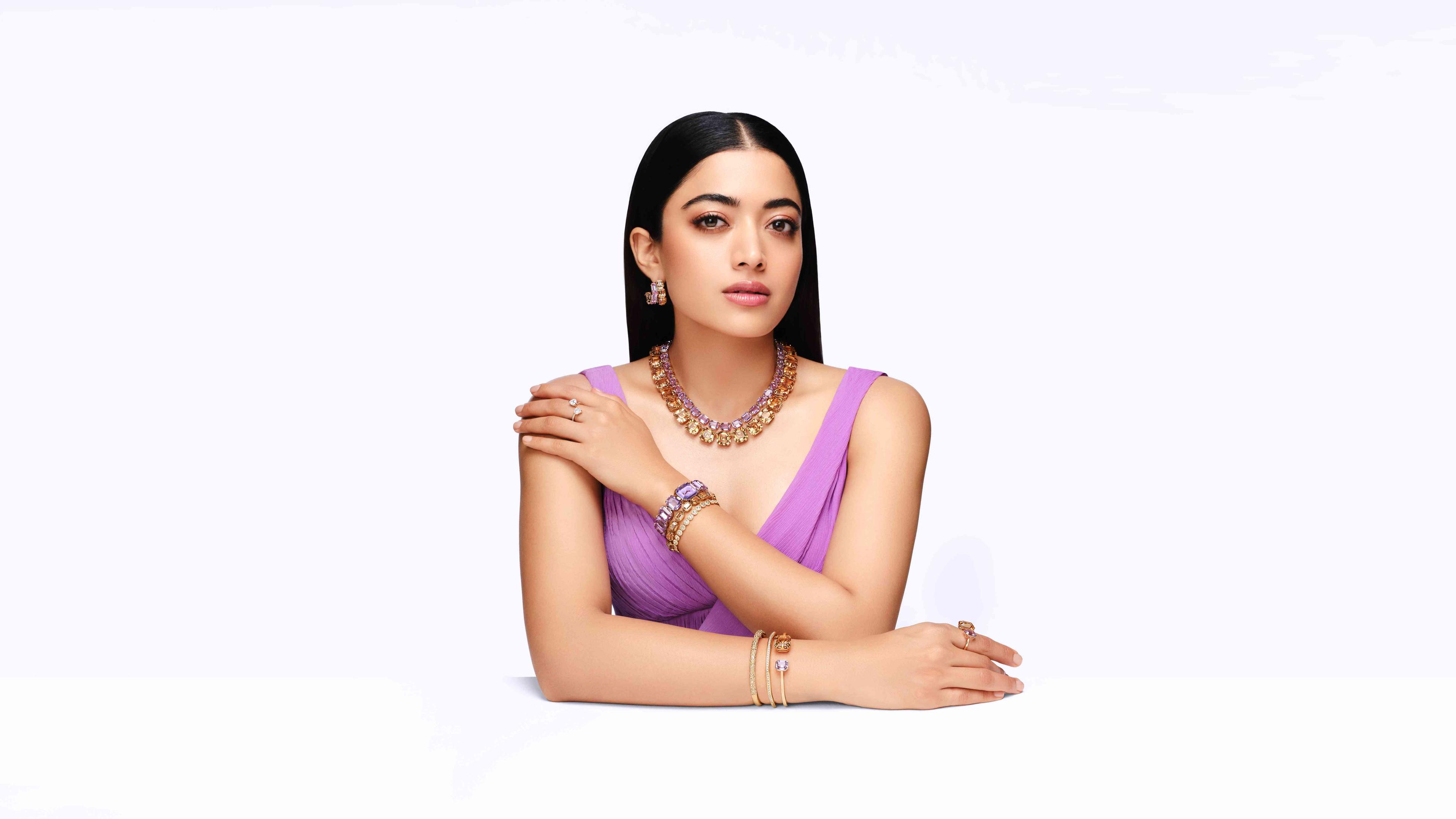 Rashmika Mandanna For Swarovski Diwali Campaign