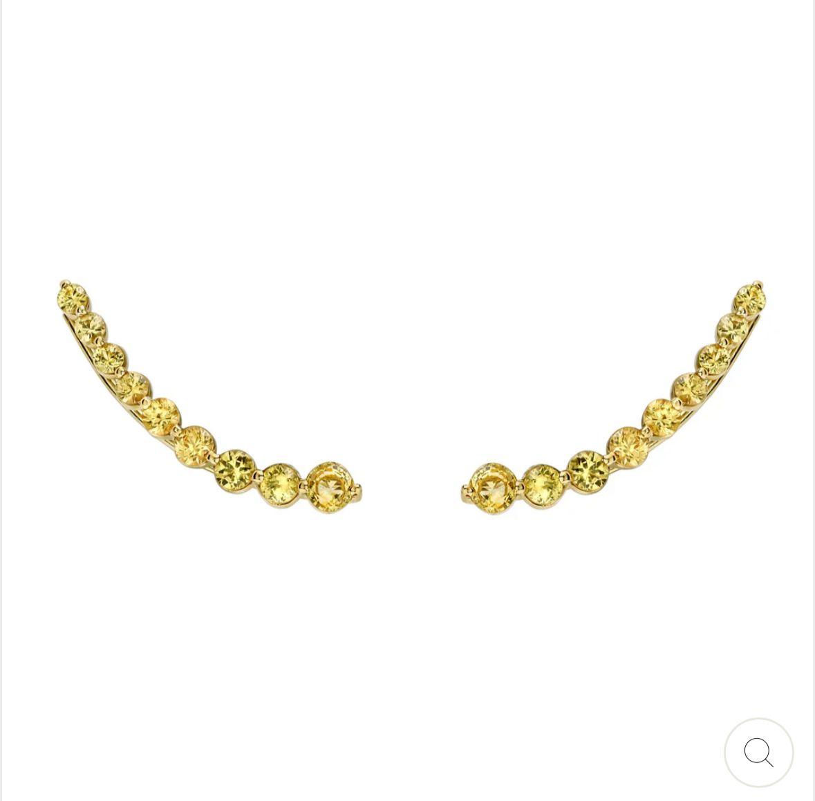 Anita Ko, Floating Yellow Sapphire Earring