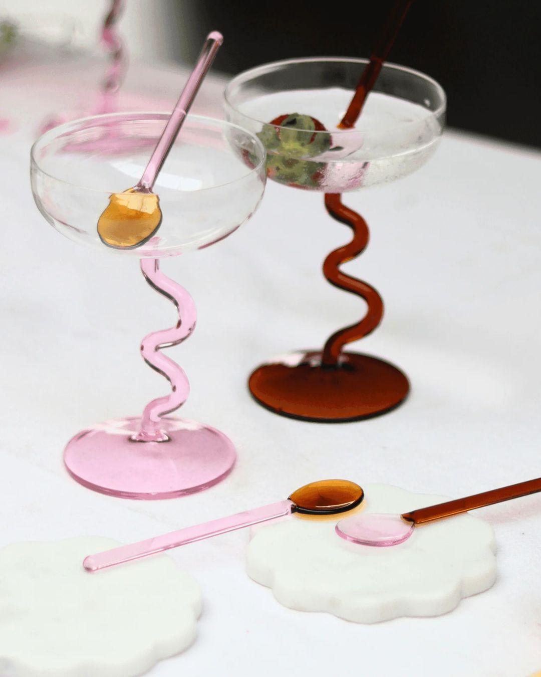 Muun Home Swirl Cocktail Glasses