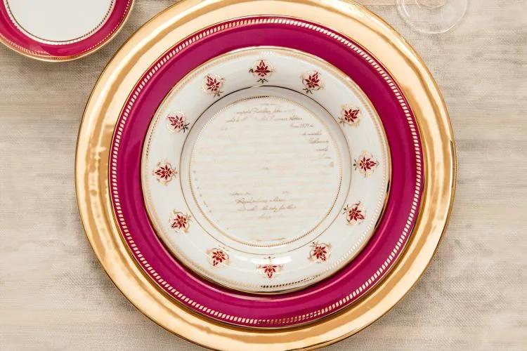 House of Things Lotus at Fatehpur Dinner Set