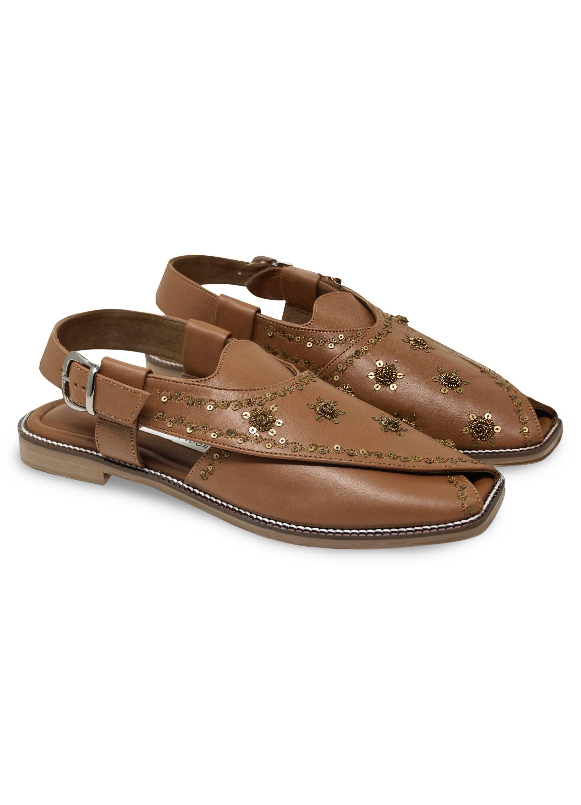 Peshawri Flora Peshawari Sandals, Aprajita Toor