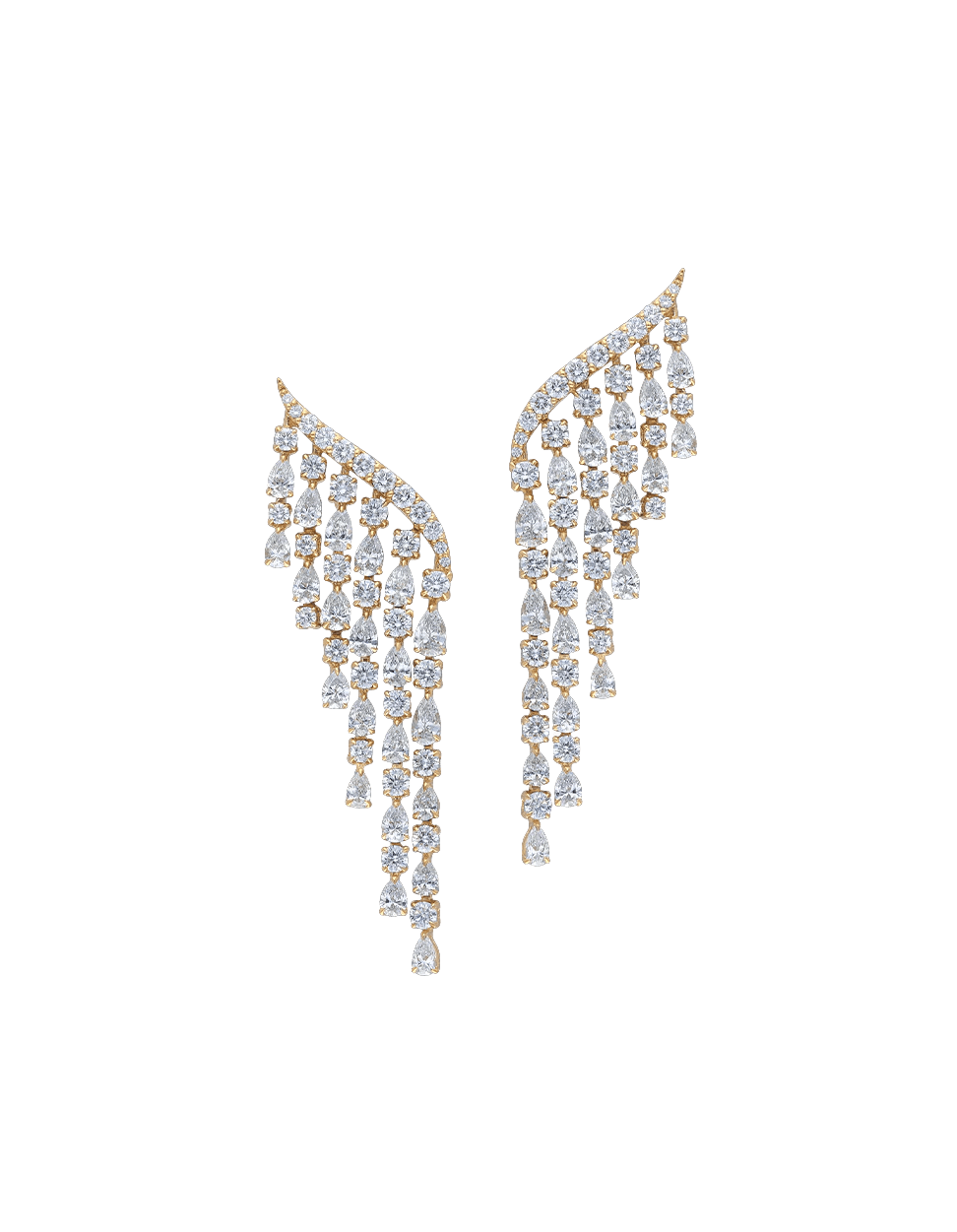 Gold Veil Earrings, Renu Oberoi