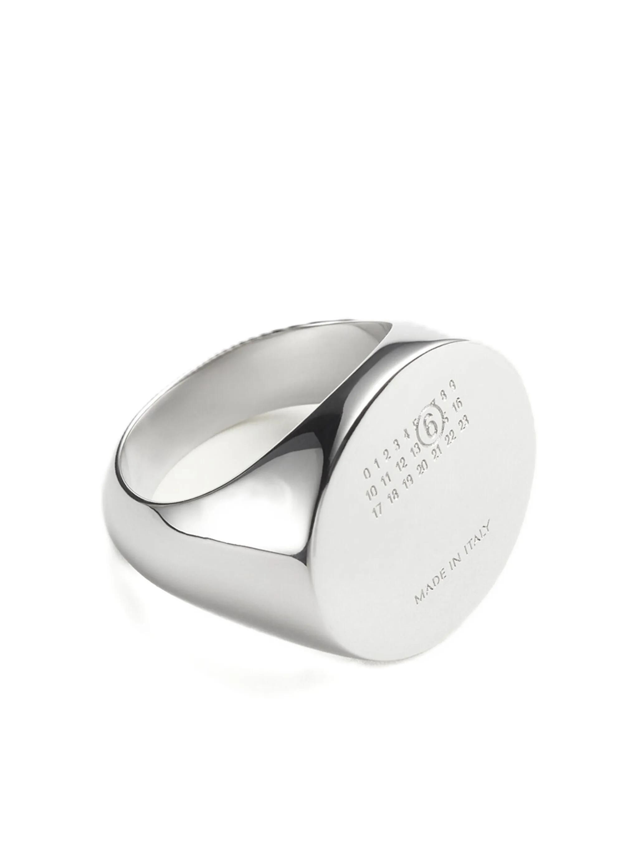 Number-plaque Signet Ring, MM6 Maison Margiela