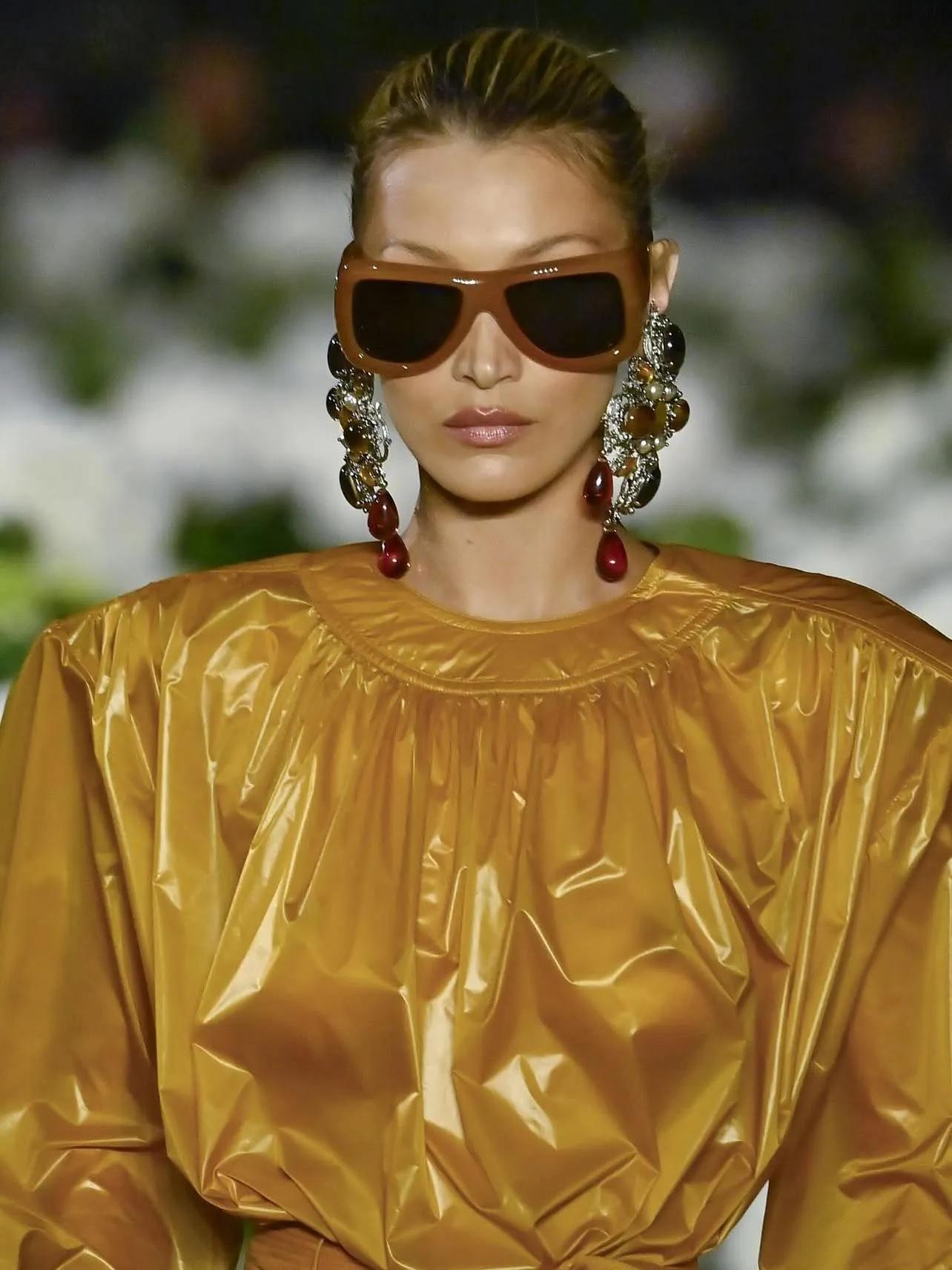 Bug-eye sunglasses seen on the Saint Laurent SS26 runway
