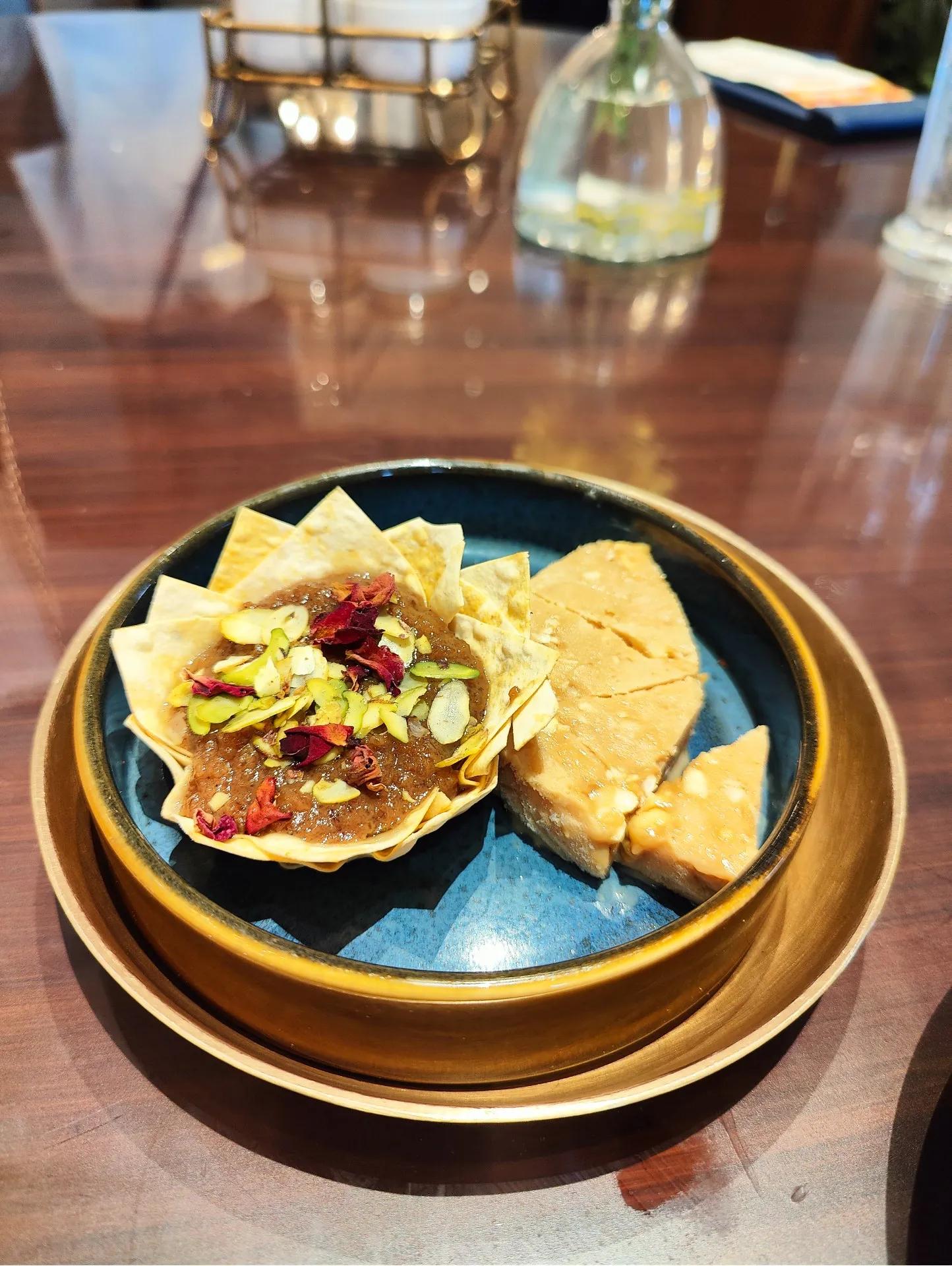 Akhrot Halwa Cup with Malai Kulfi