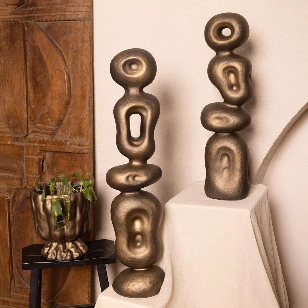 Bronze Gold Ren Organic Sculpture, Muun Home