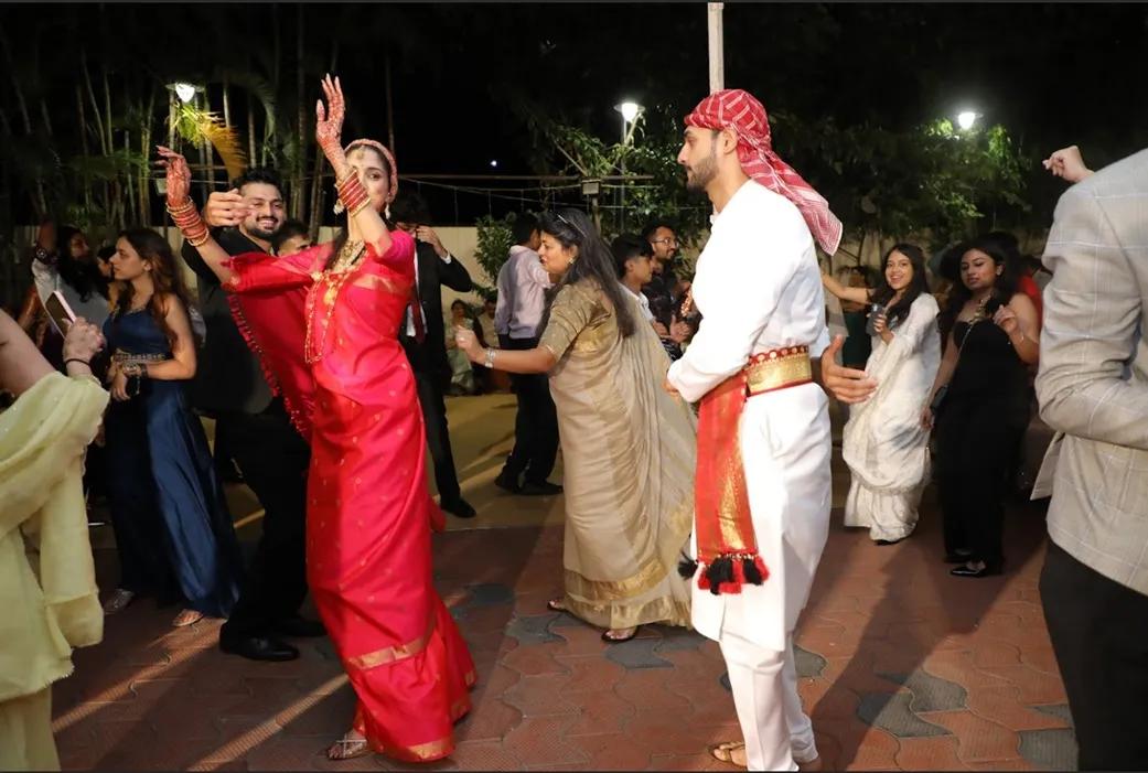 Dancing at the wedding function