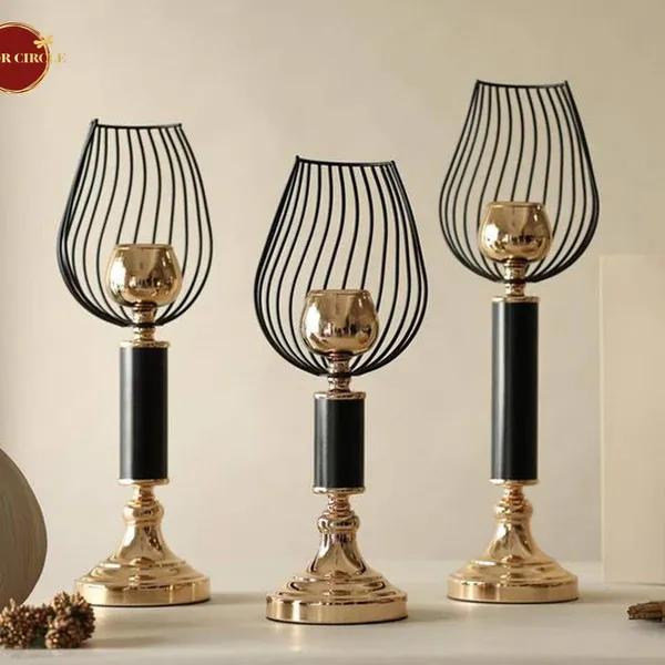 Elysian Antique Candle Holder (Set of 3), The Decor Circle