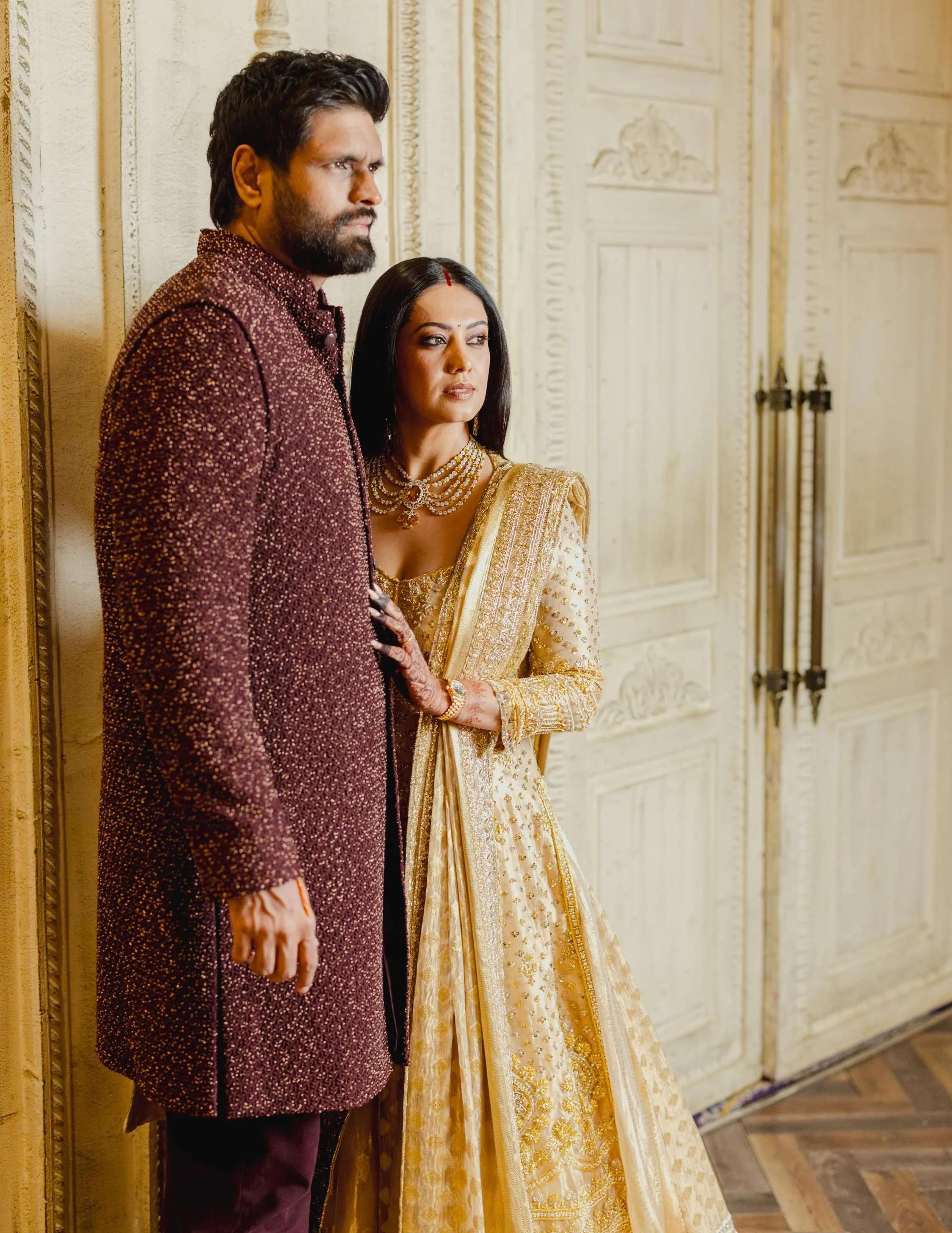 Eka and Ravi at their post-wedding celebration