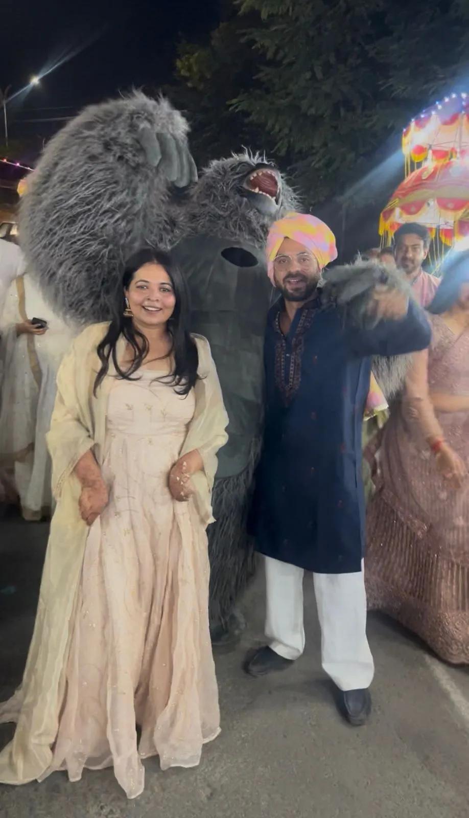 Gorilla mascots are taking over Indian weddings
