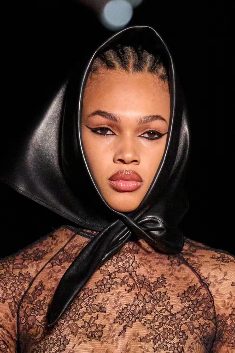 90s lip liner seen at the LaQuan Smith FW26 show