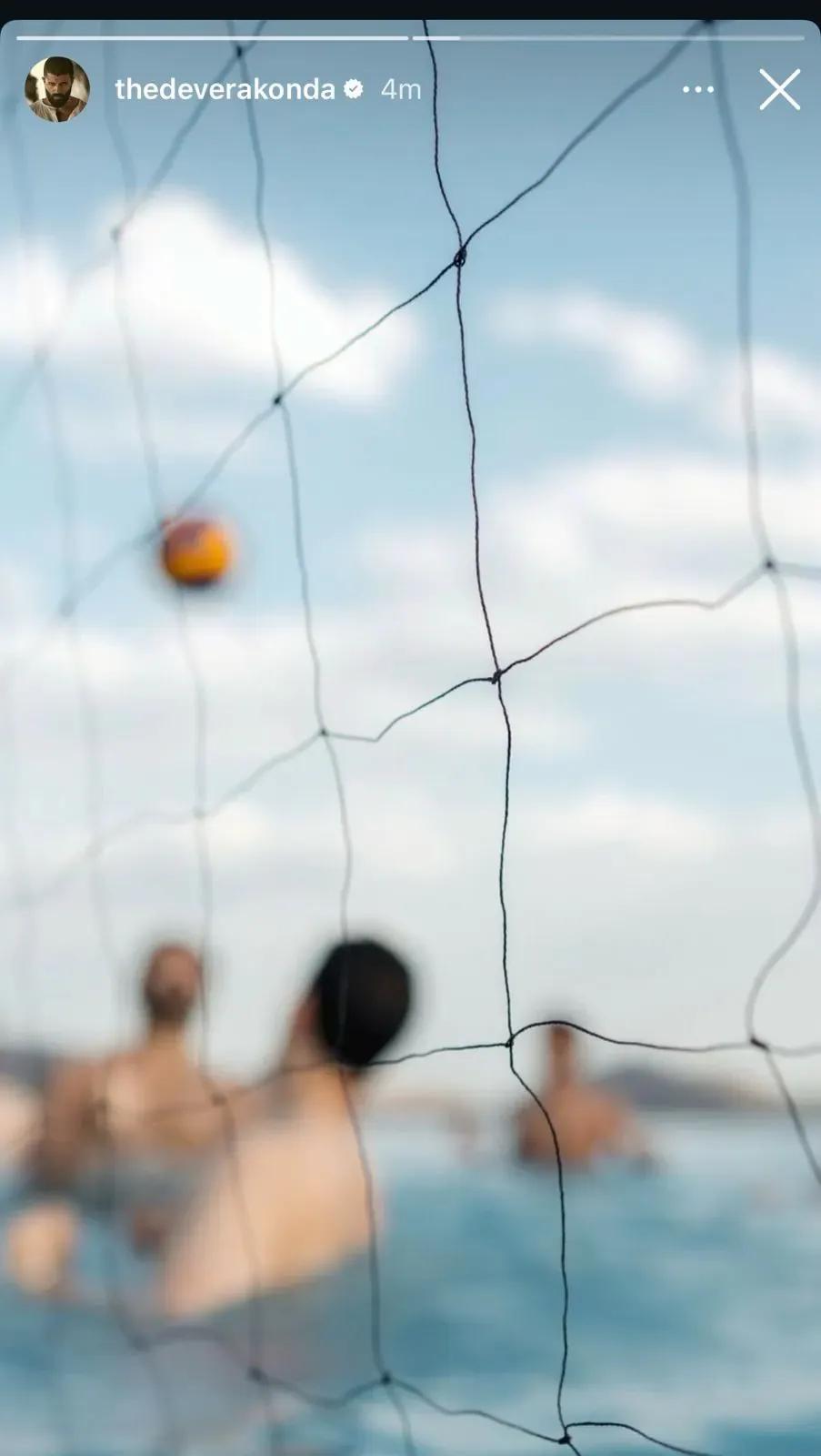 Vijay Deverakonda shares glimpse of Volleyball